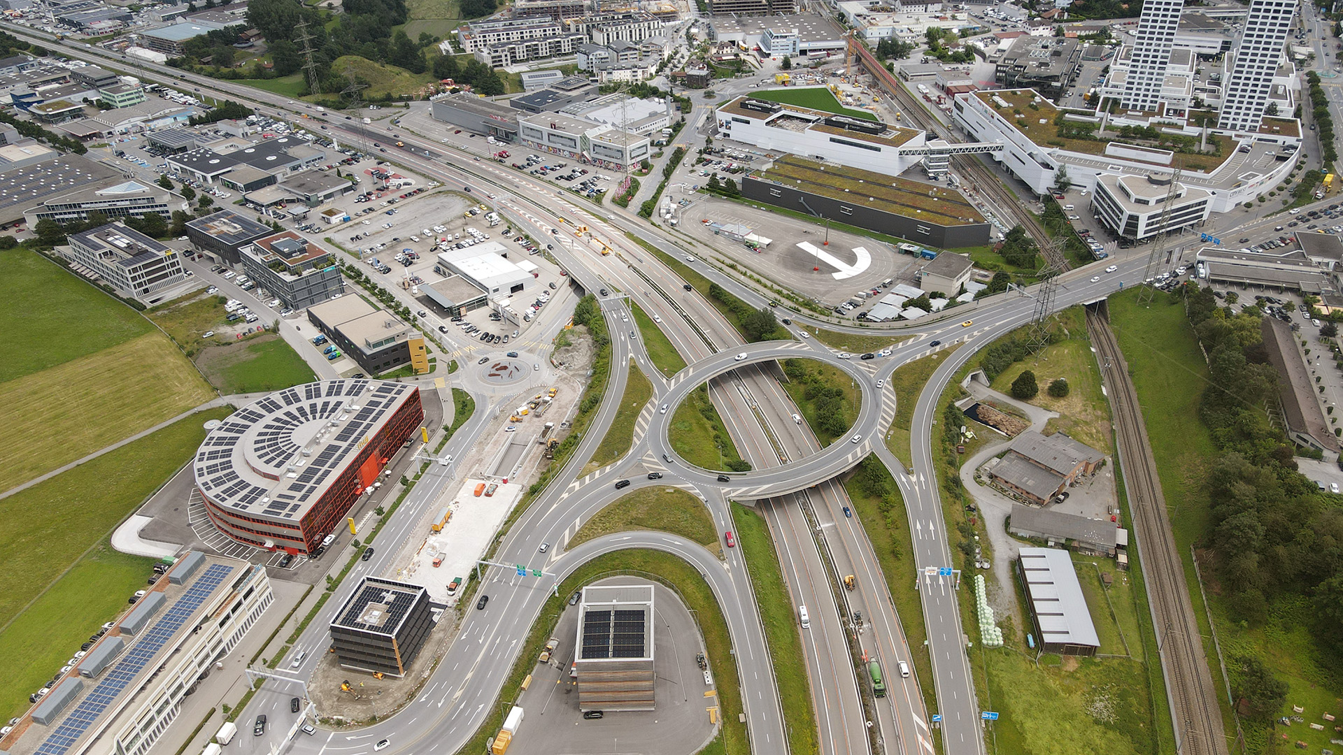 Verkehrsplanung Anchluss Nationalstrasse