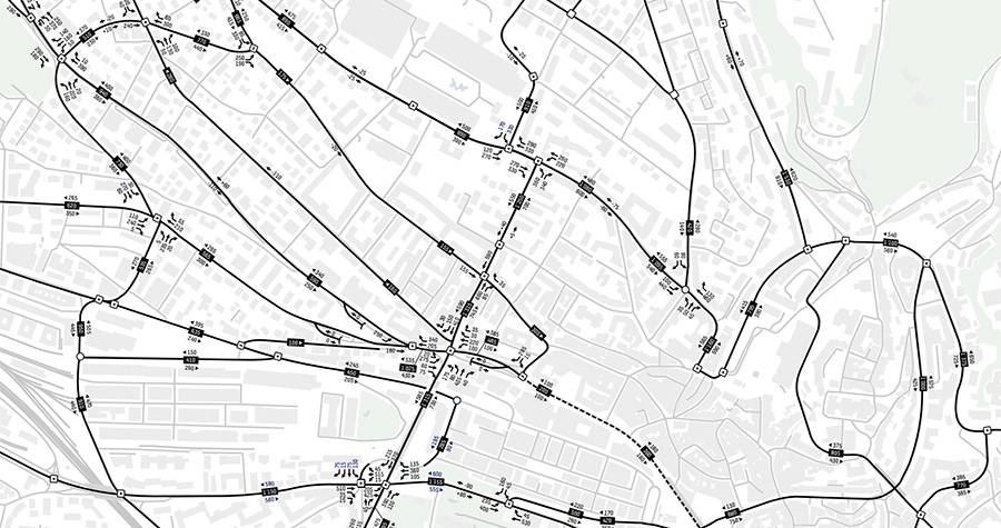 Lausanne Metro M&eacute;troplan